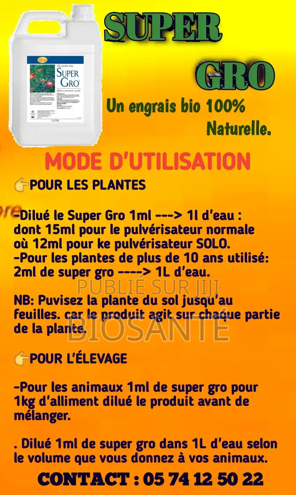 Super Gro (Engrais Liquides 5l)