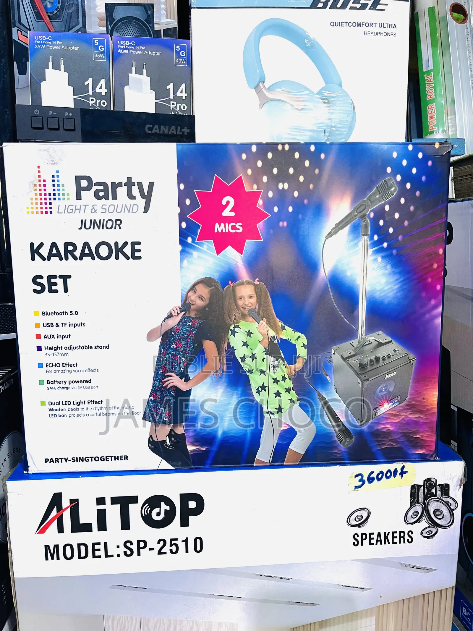 Enceinte Karaoké 2 Micros -