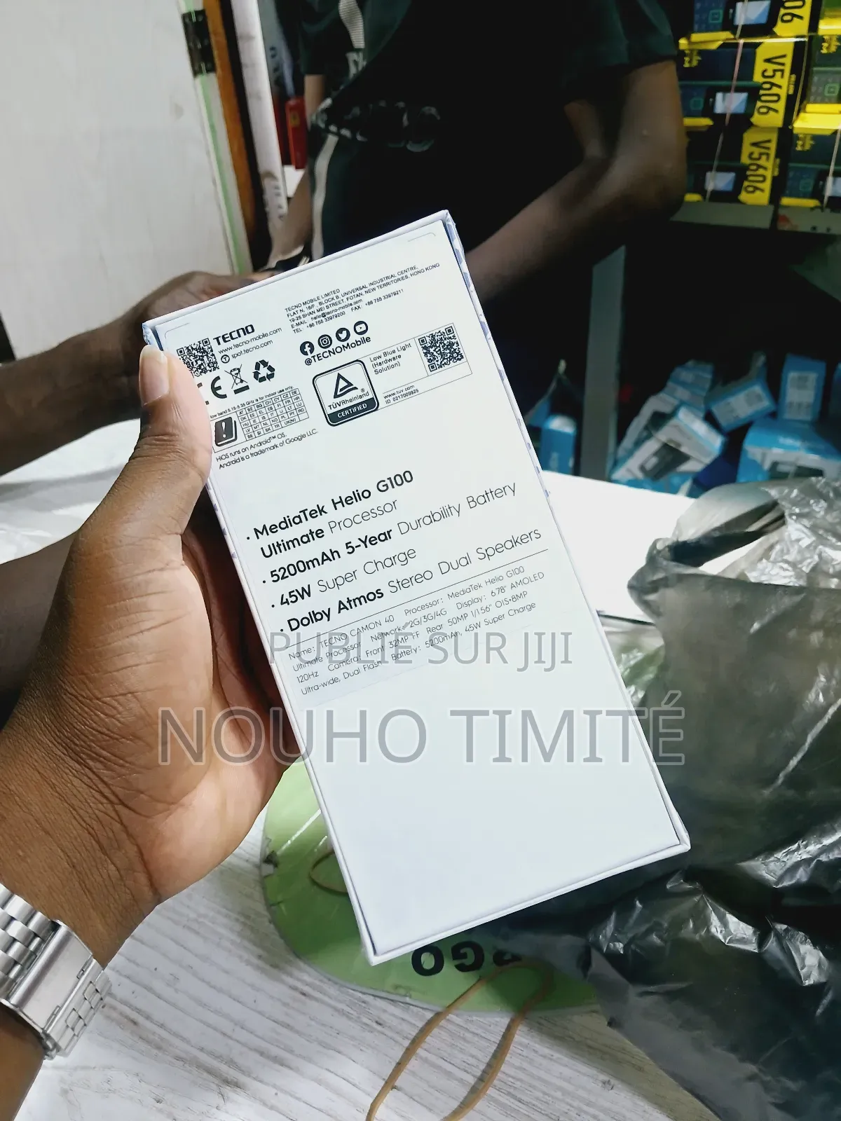 New Tecno Camon 40 256 GB Noir