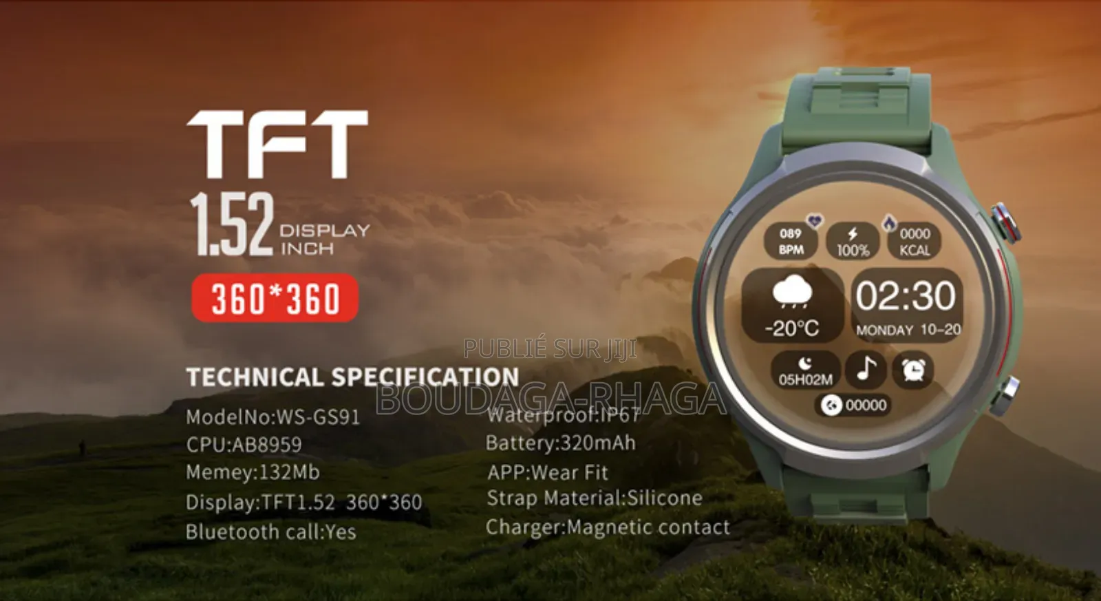 Montre Connectée Wster Ws-Gs91