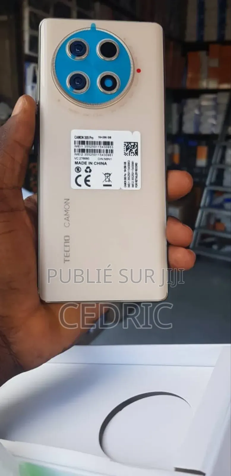 New Tecno Camon 30S 256 GB Noir