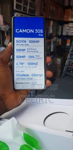 New Tecno Camon 30S 256 GB Noir