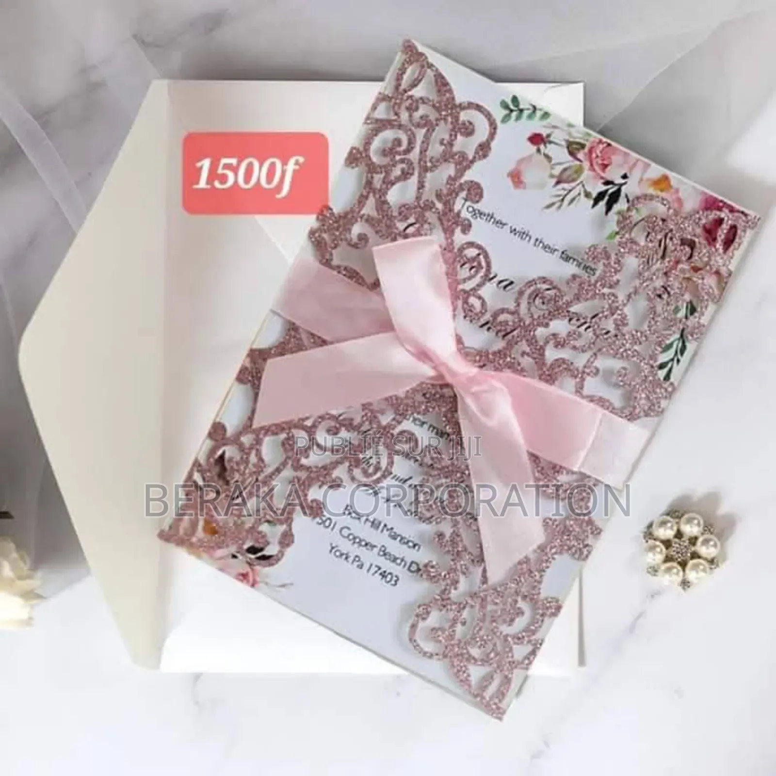 Artes d'Invitation Mariage - Anniversaire - Baptême - Dote
