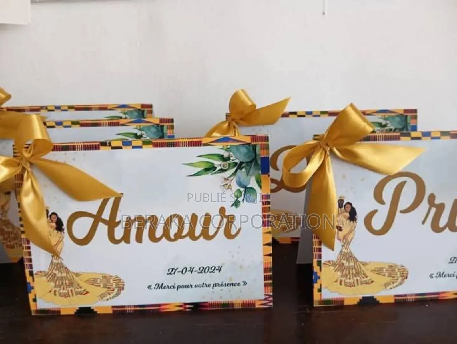 Artes d'Invitation Mariage - Anniversaire - Baptême - Dote