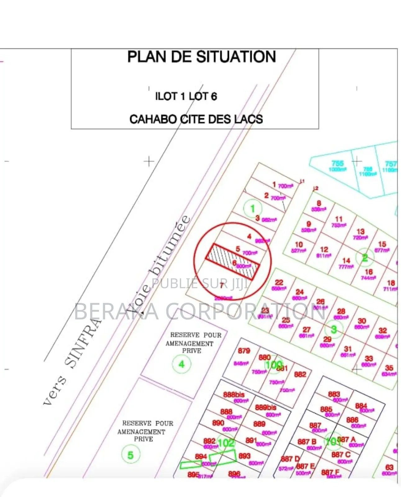 504m2 Avec Cmpf En Vente En Bordure De Voie Principale