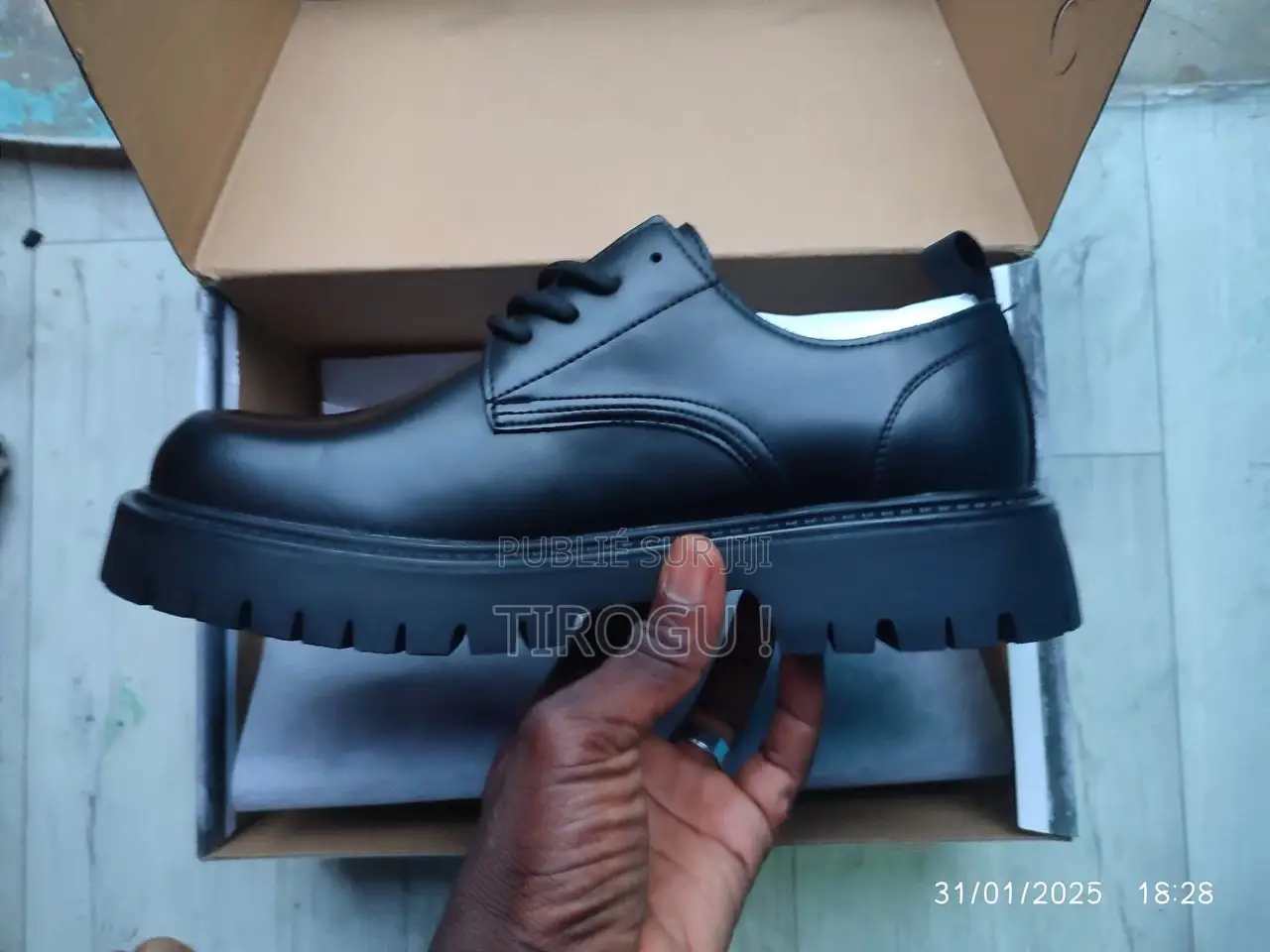 Derby Mocassins À Grosse Semelle