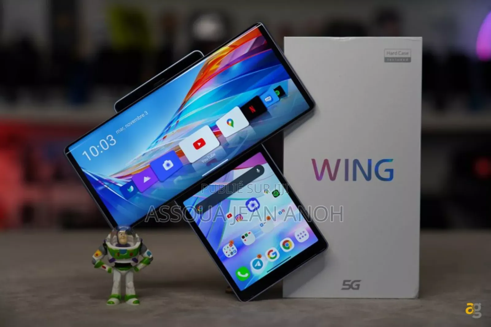 New LG Wing 5G 256 GB Blanc