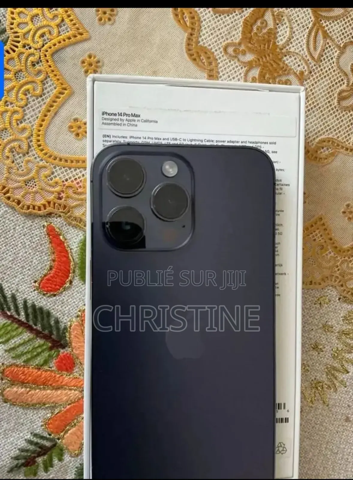 New Apple iPhone 14 Pro Max 256 GB Noir