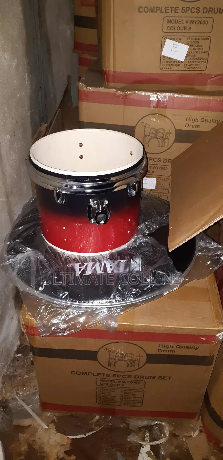 Original Batterie Tama Complète Rouge-Noir