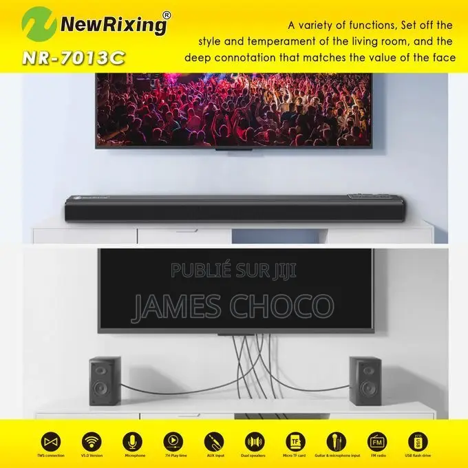 Wireless Barre De Son- Haut-Parleur Bluetooth Sans Fil