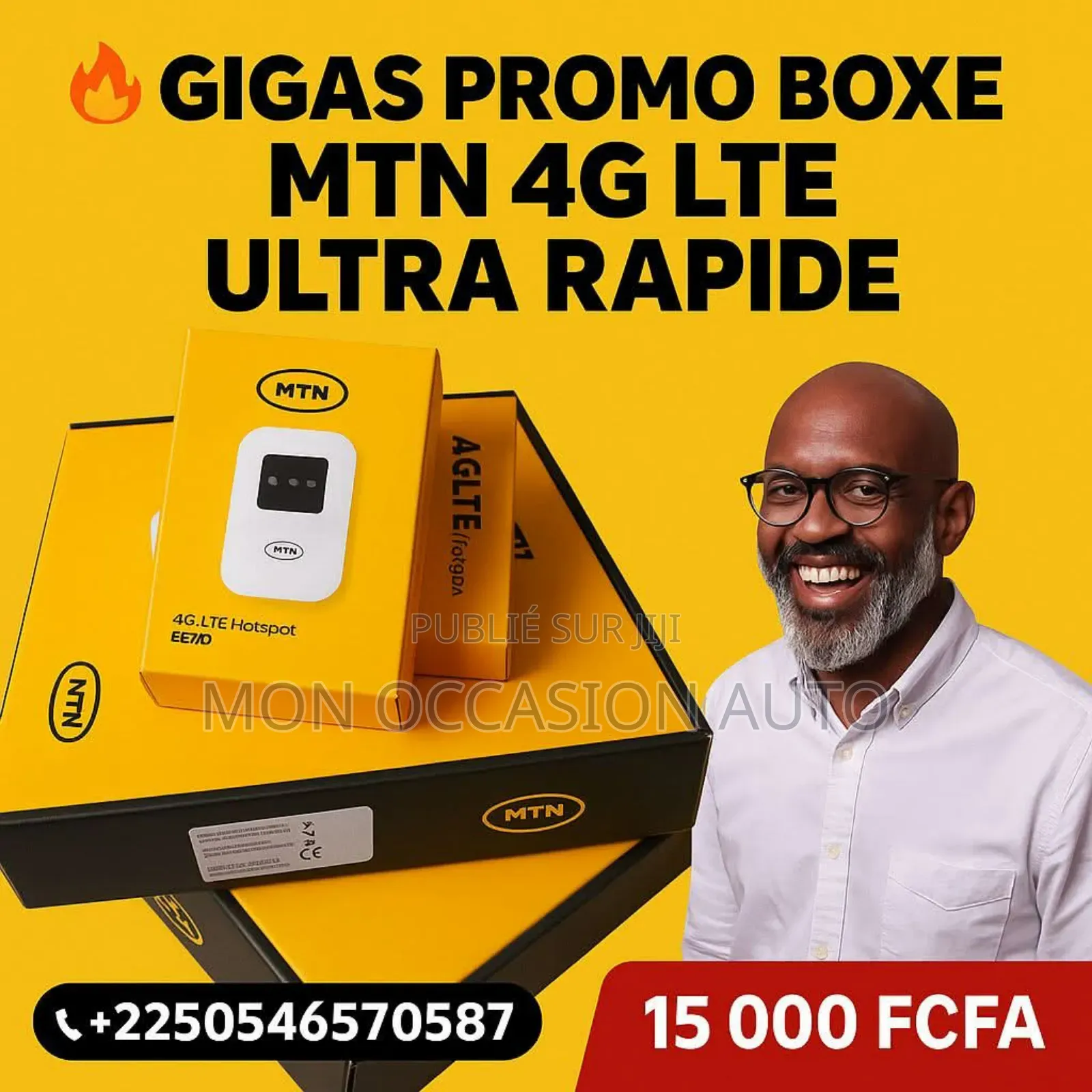 Boxe MTN 4g Lte Ultra Rapide Sans Fibre Optique