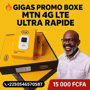 Photo - Boxe MTN 4g Lte Ultra Rapide Sans Fibre Optique