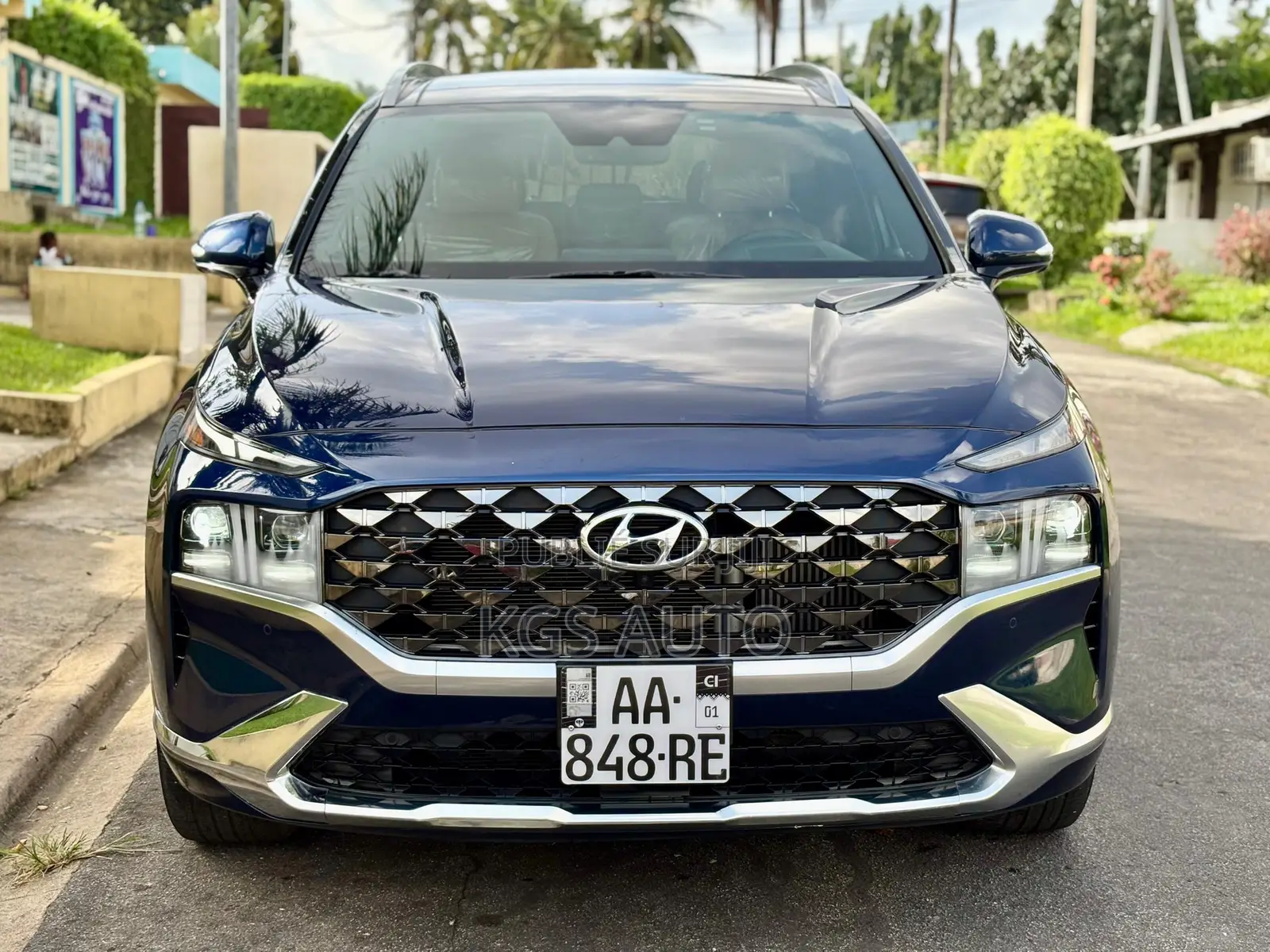Hyundai Santa Fe Calligraphy 2021 Bleu