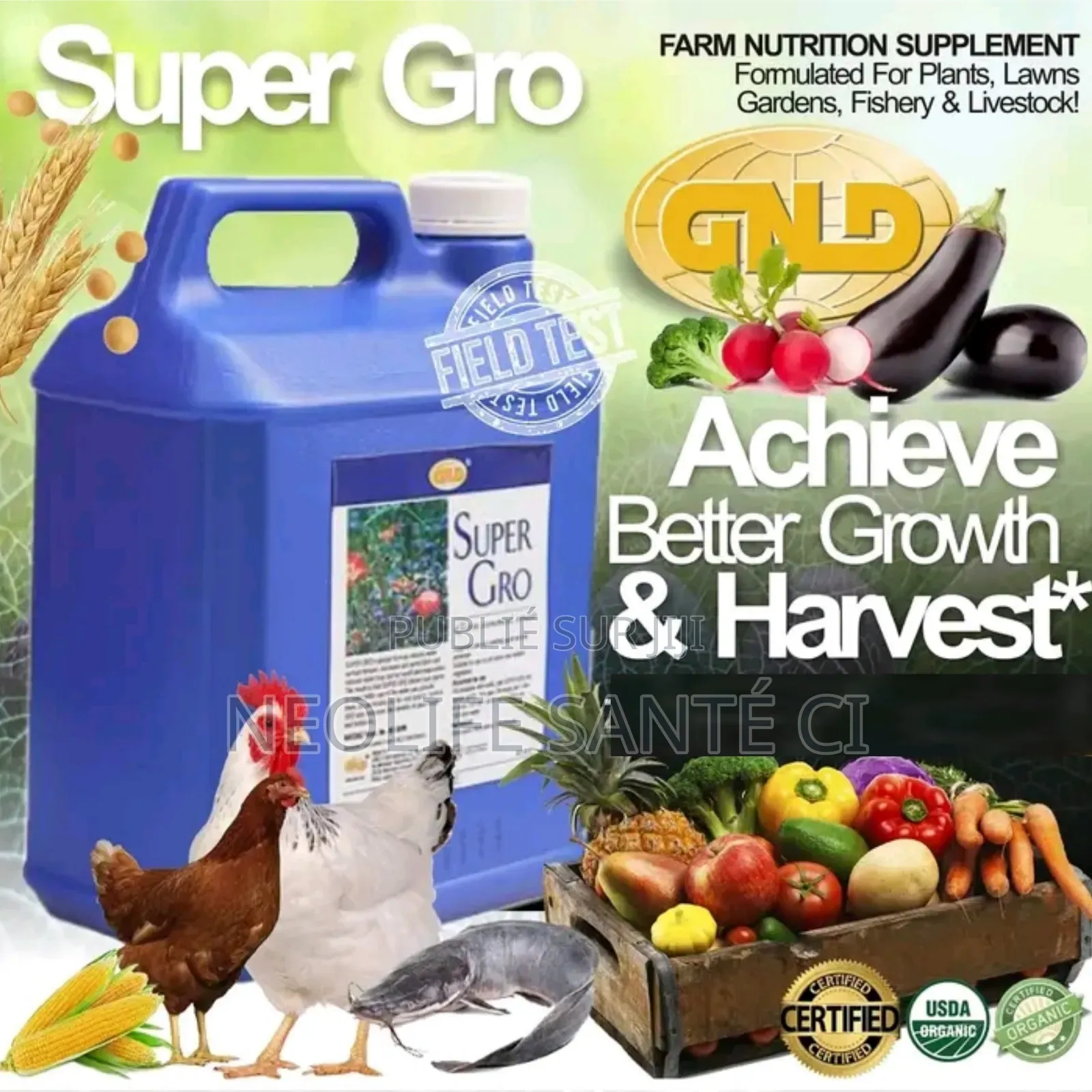 Engrais Super Gro ( Original 100% Bio 5l)