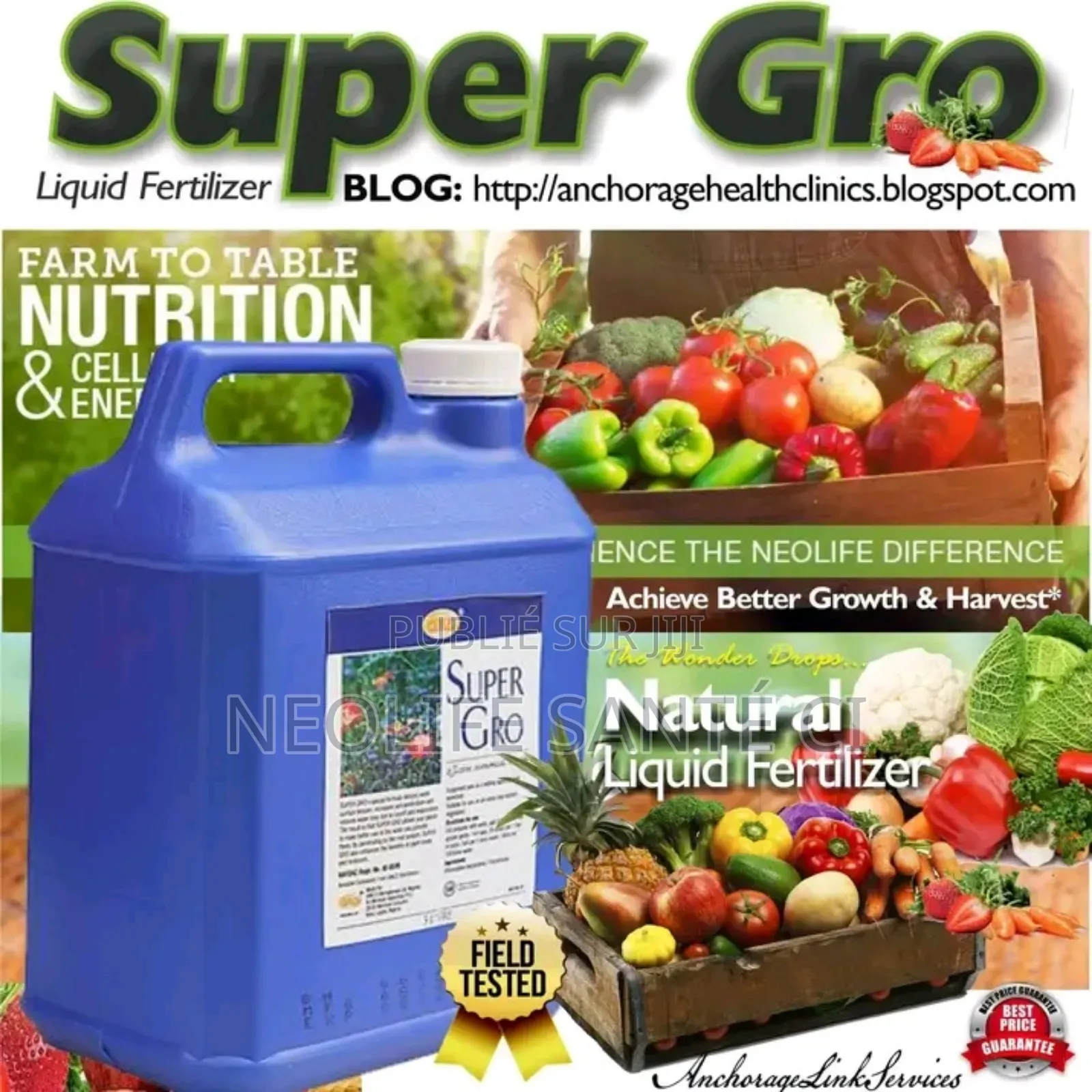 Engrais Super Gro ( Original 100% Bio 5l)