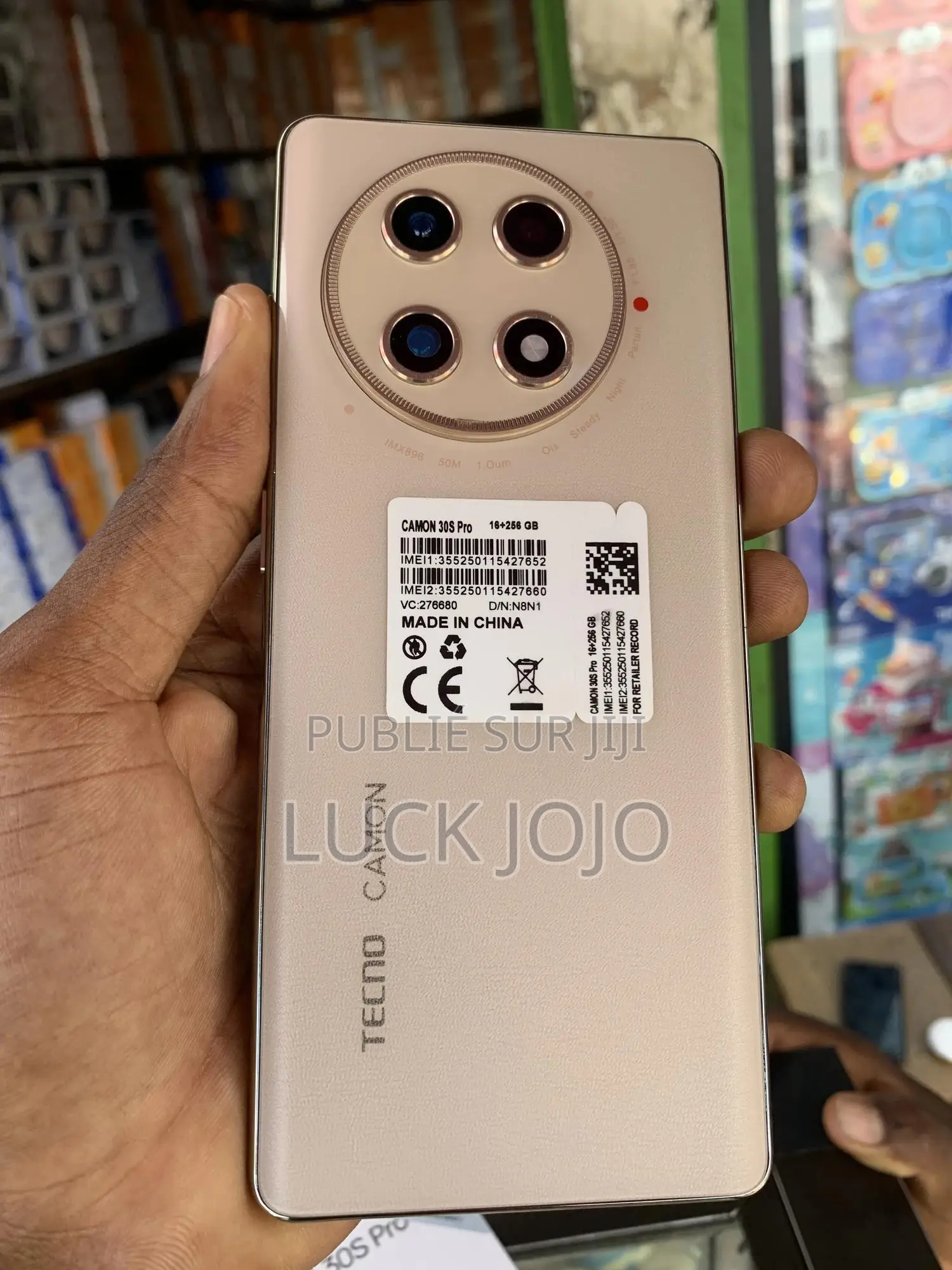 New Tecno Camon 30S Pro 256 GB Noir