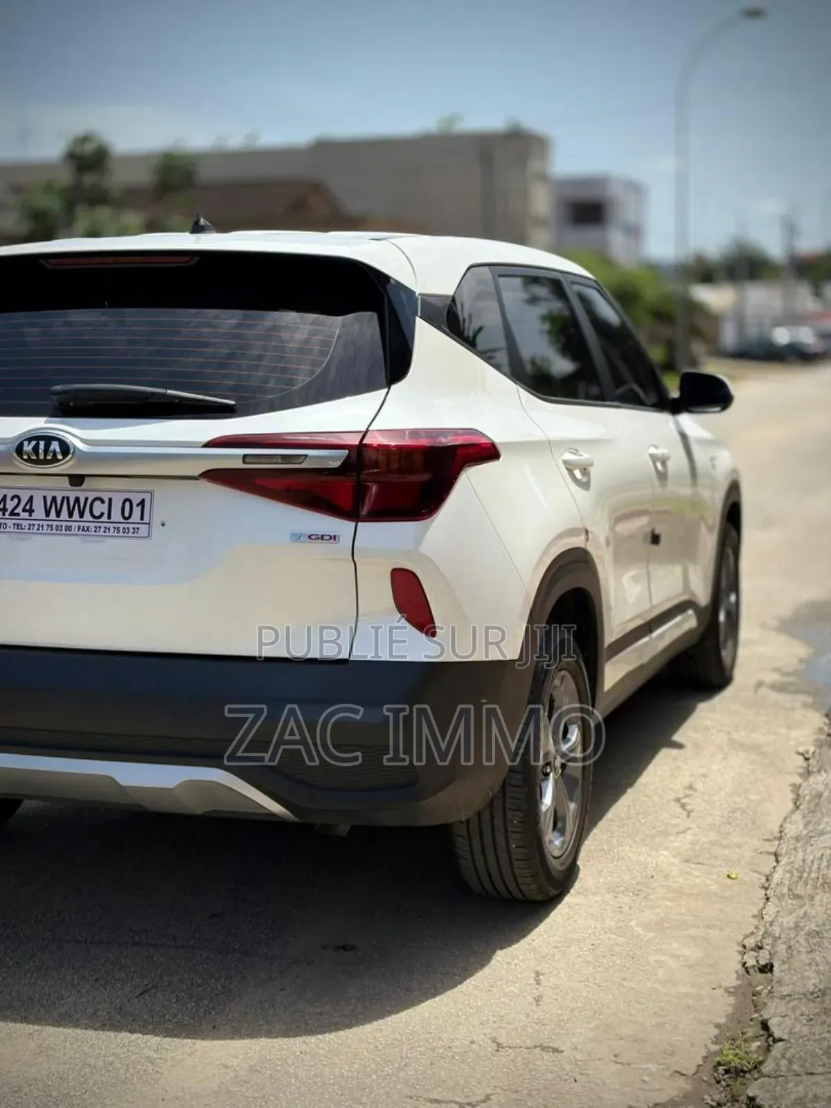 Kia Seltos 1.4 T-GDI 2021 Blanc cassé