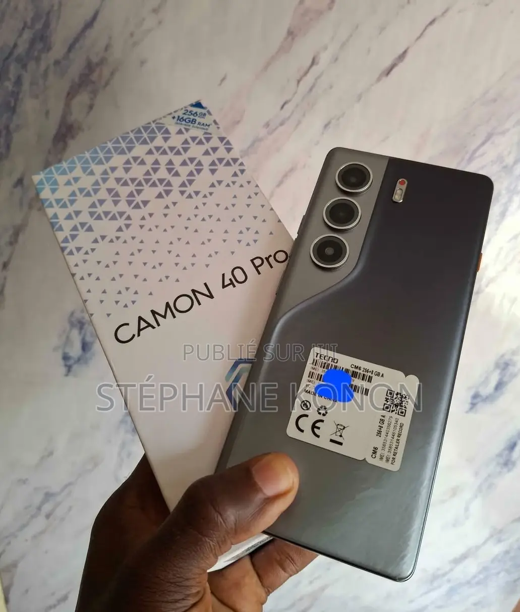 Neuf Tecno Camon 40 Pro 256 GB Noir