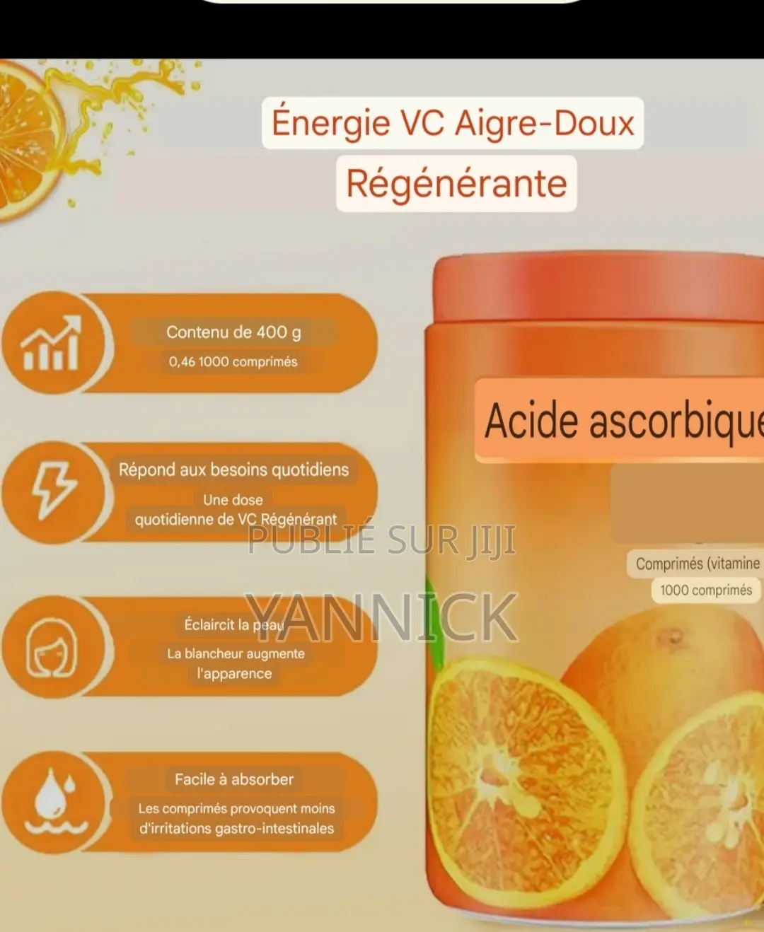 Compléments Alimentaires, 1000 Capsules Blanchissantes