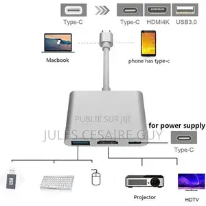 Adaptateur Usb Type-C 3 en 1 to HDTV