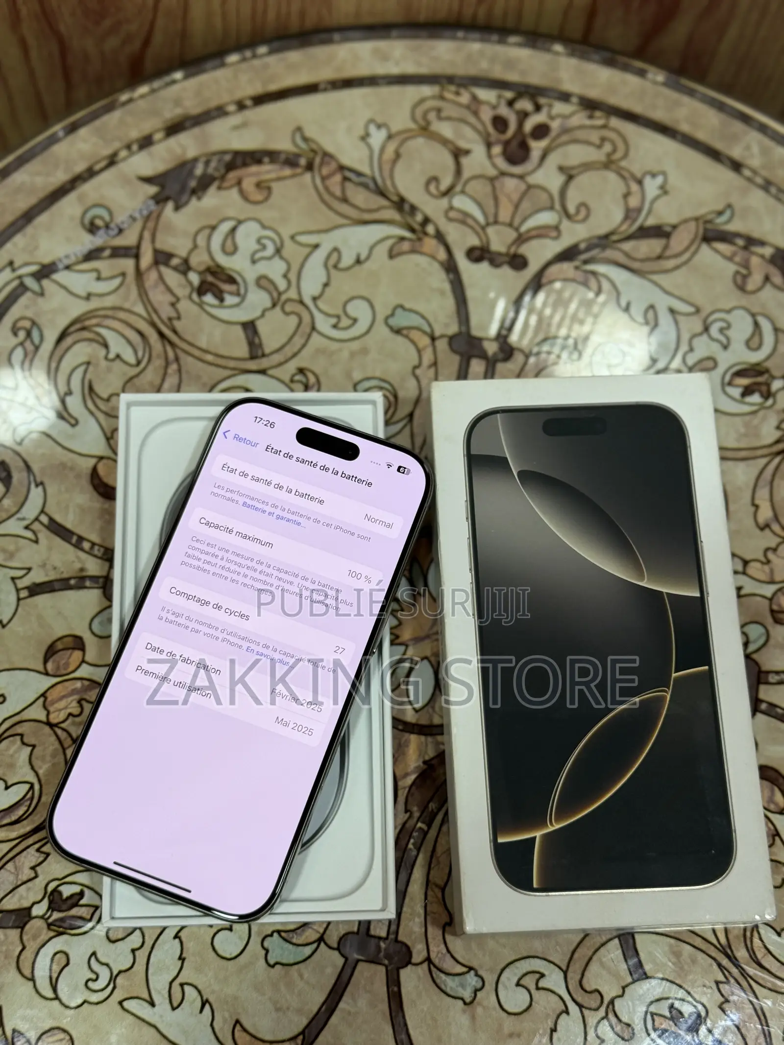 Pomme iPhone 16 Pro 128 GB Bronze