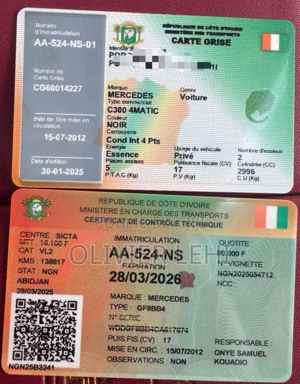 Mercedes-Benz C300 2013 Noir