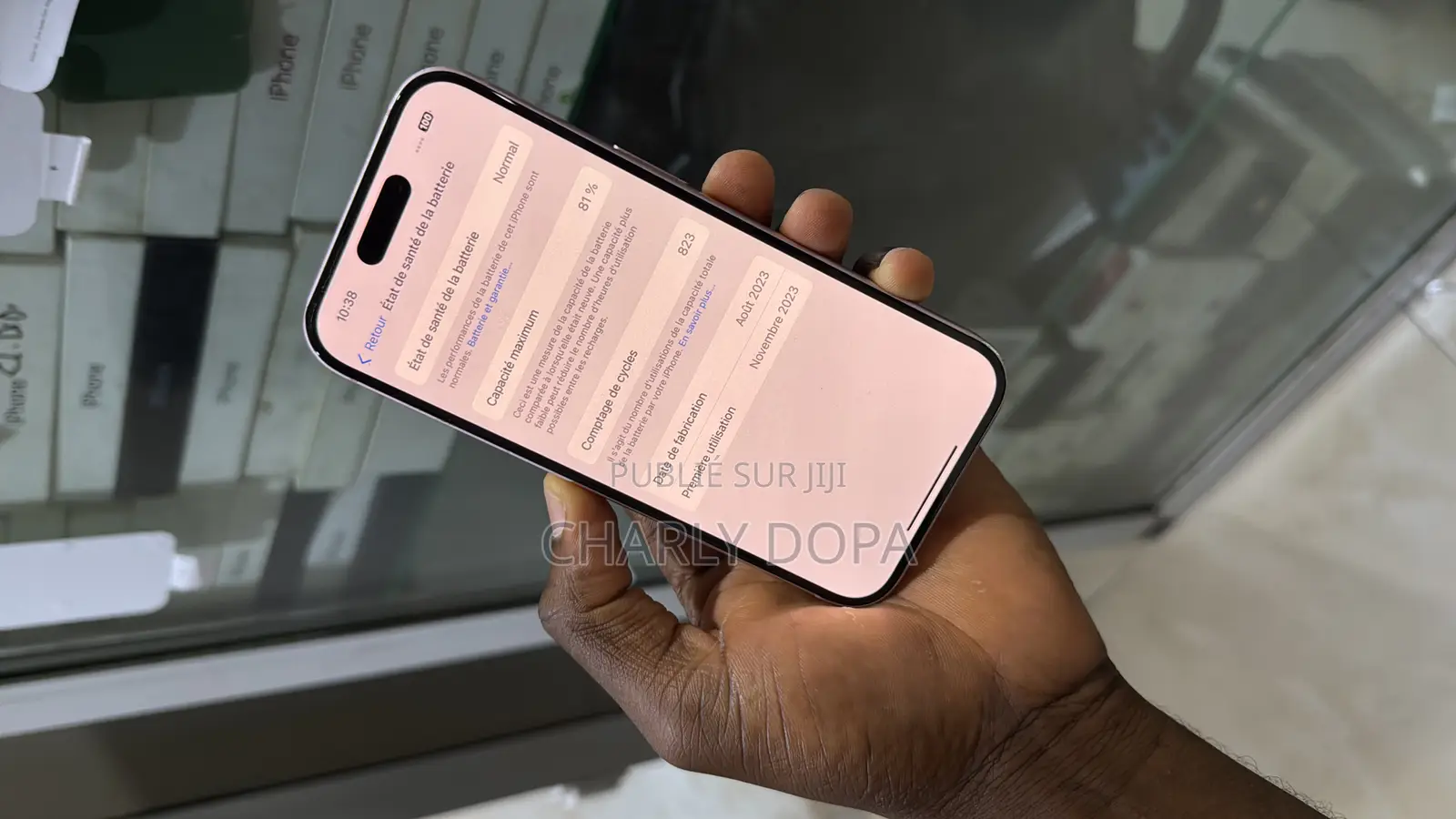 Pomme iPhone 15 128 GB Rose