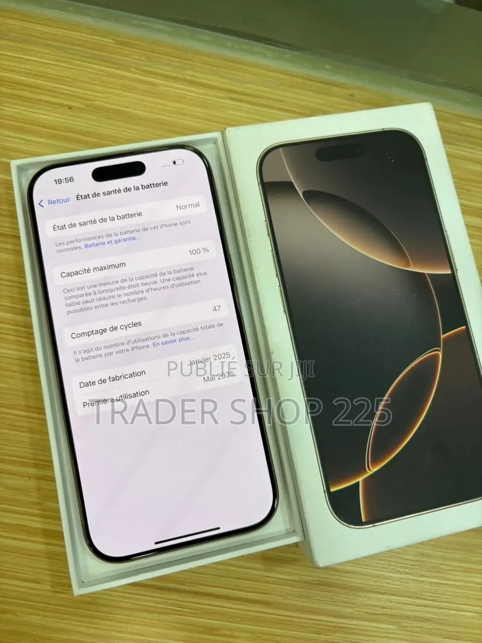 New Pomme iPhone 16 Pro 128 GB Doré