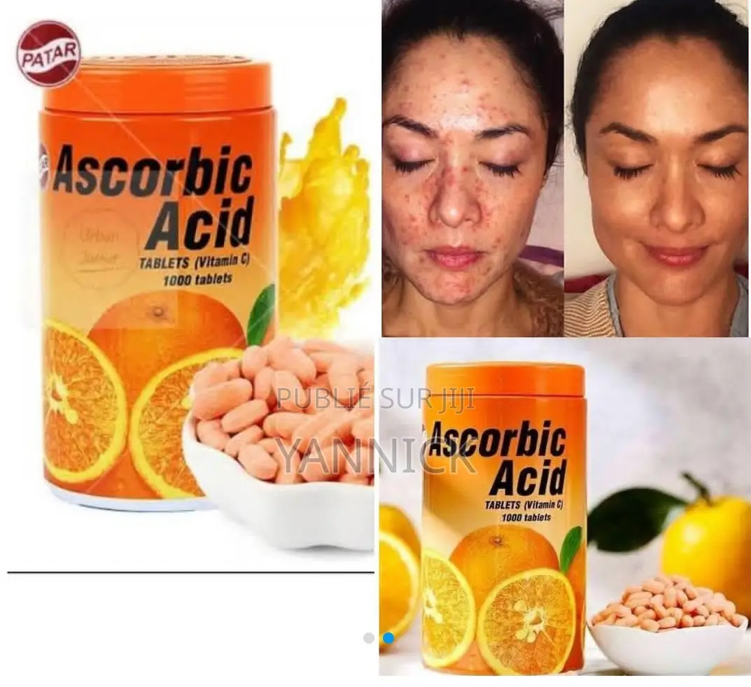 Vitamine C, Patar 1000 Capsules Éclaircissantes Dans La Boît
