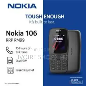 New Nokia 106 Noir