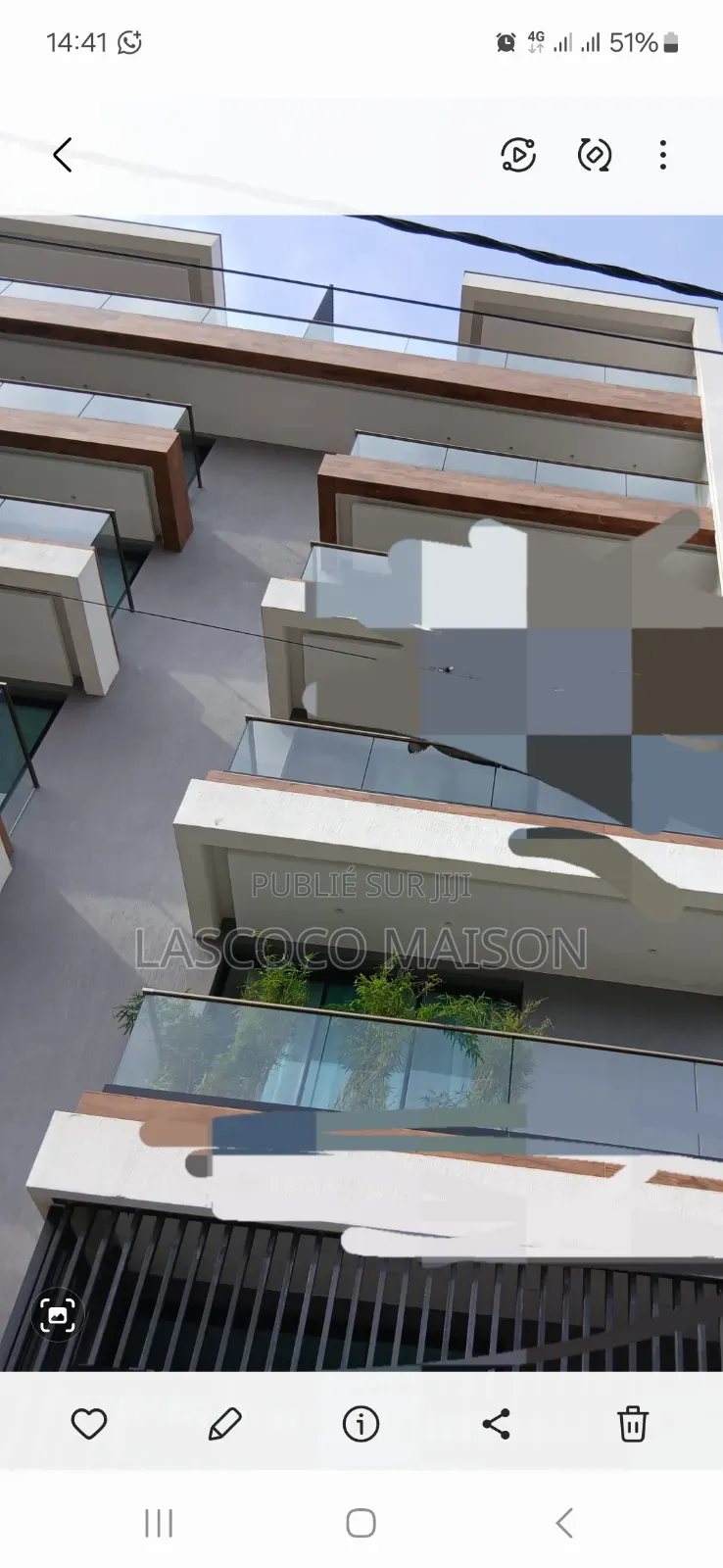 3chbre Appartement dans Lascoco Maison, Cocody à Louer