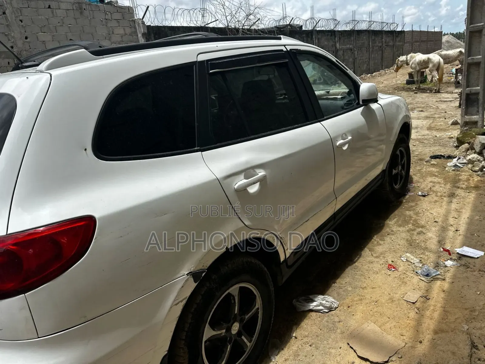 Hyundai Santa Fe SE 2010 Blanc