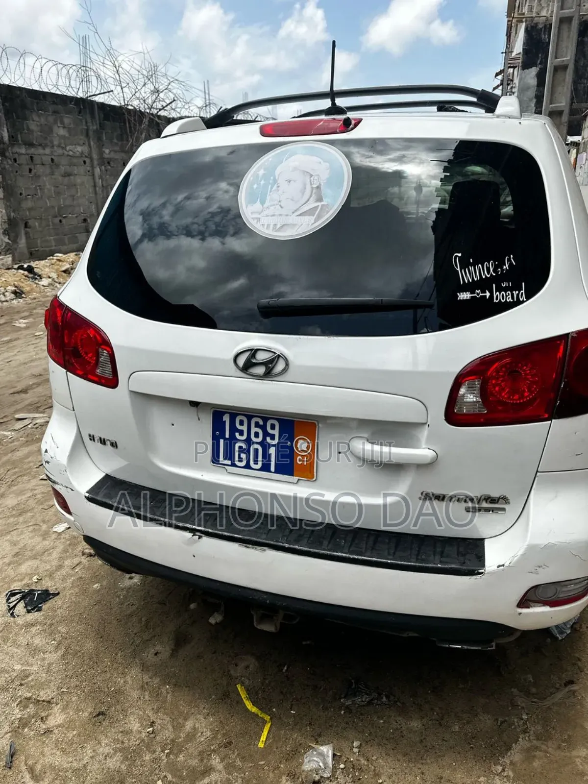 Hyundai Santa Fe SE 2010 Blanc