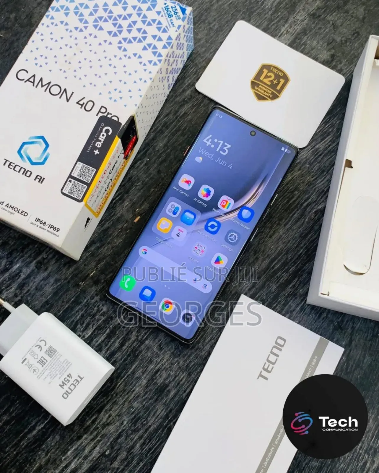 New Tecno Camon 40 Pro 256 GB Gris