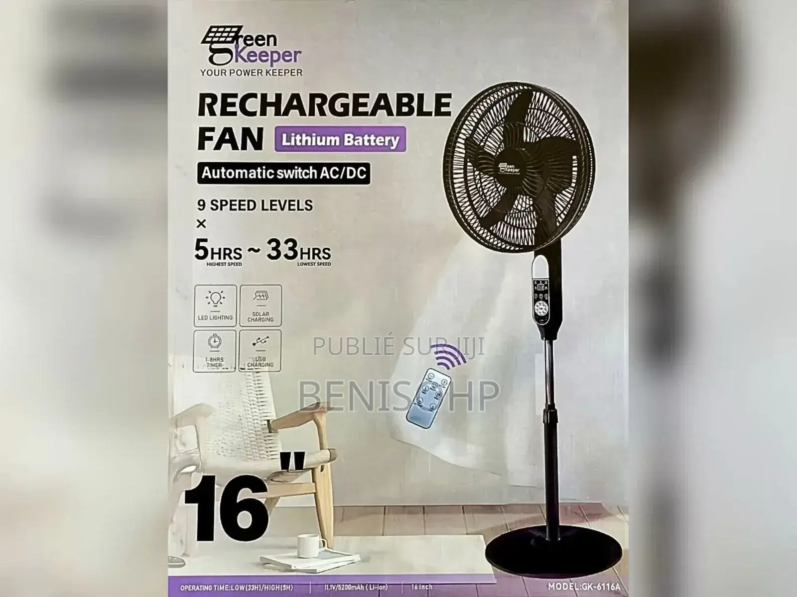 Ventilateur Recharger