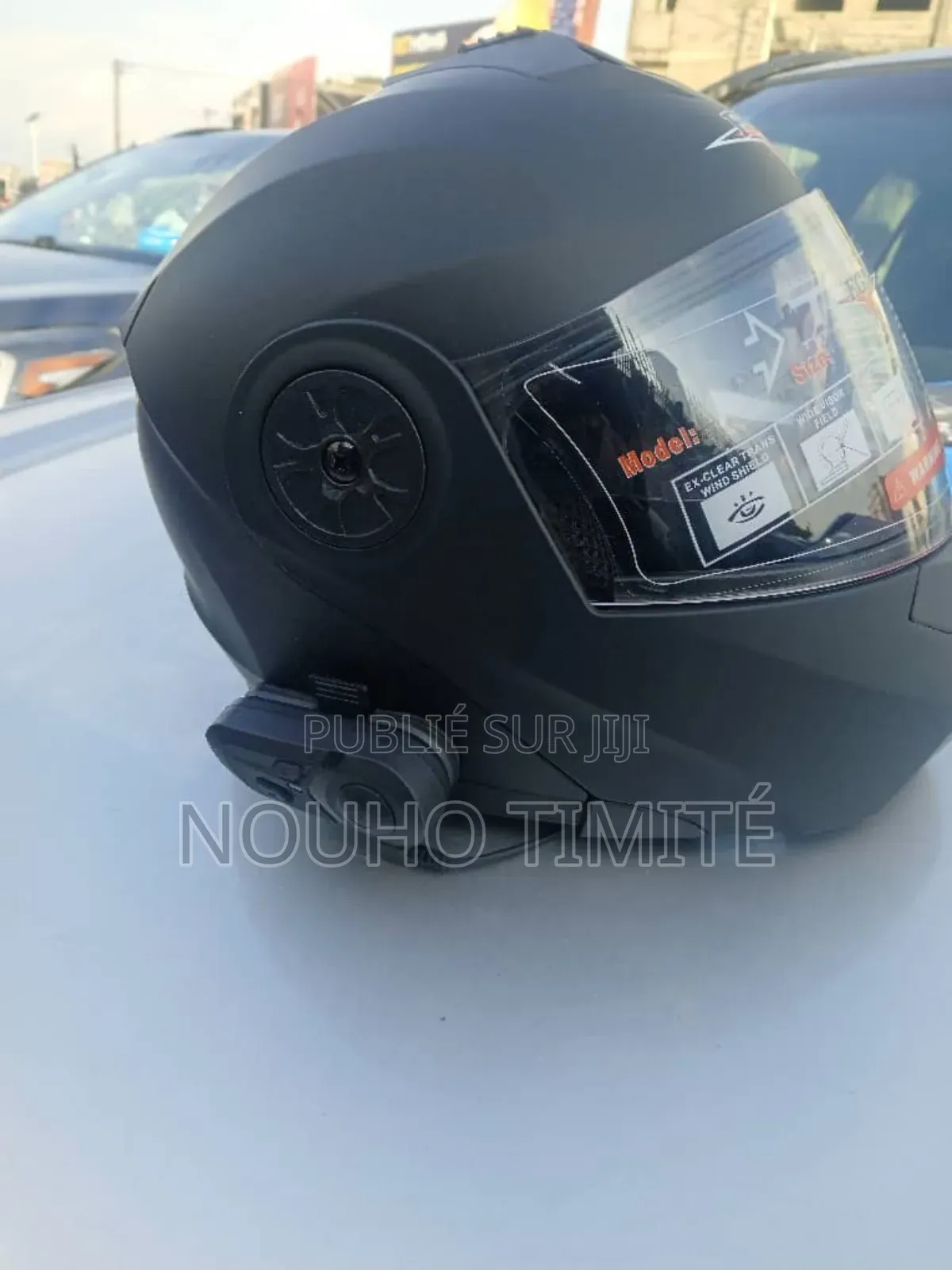 Casque De Moto Avec Bluetooth Intégré