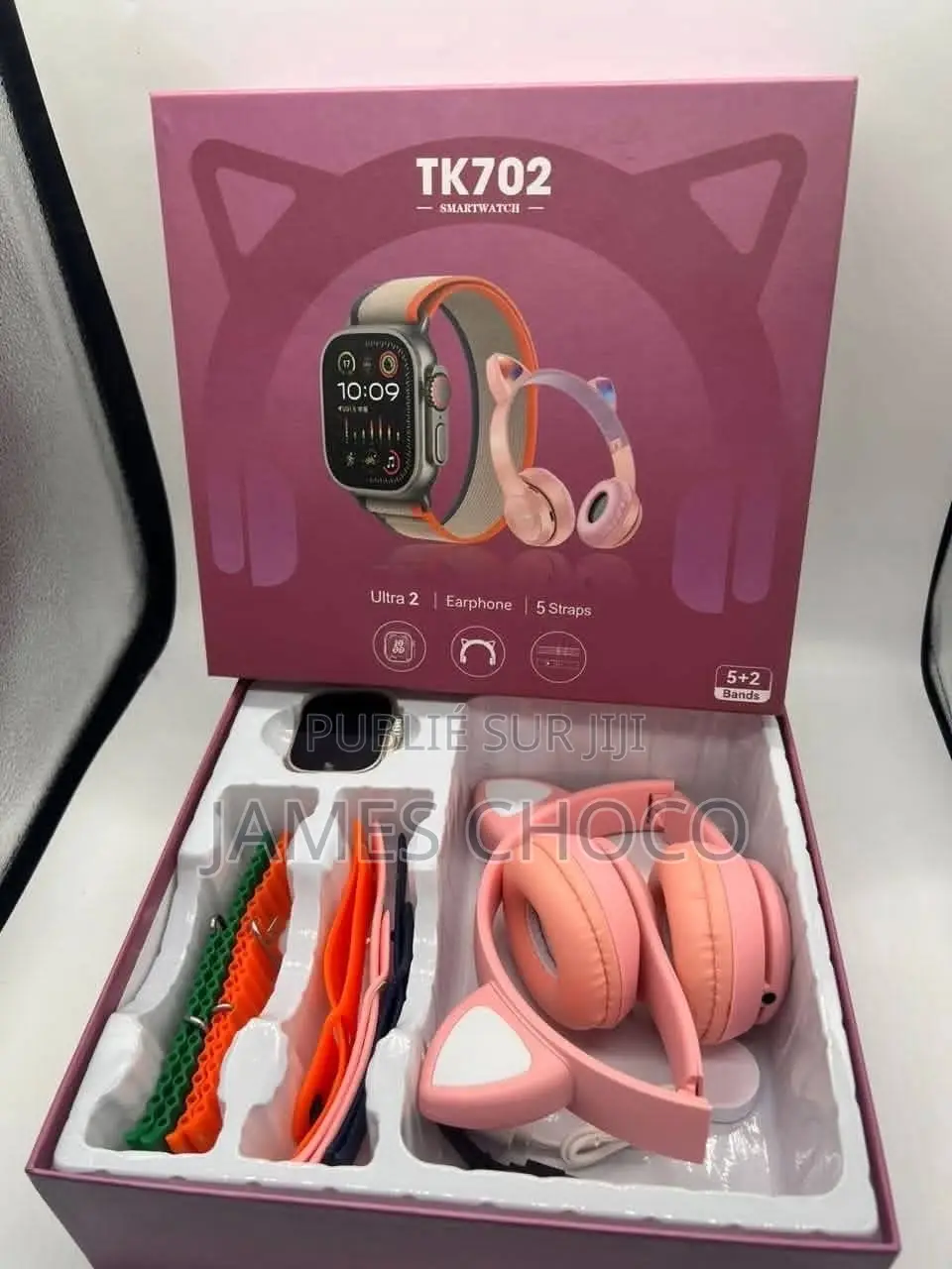 Promo Montré Connecté Tk702 Avec 5 Bracelet