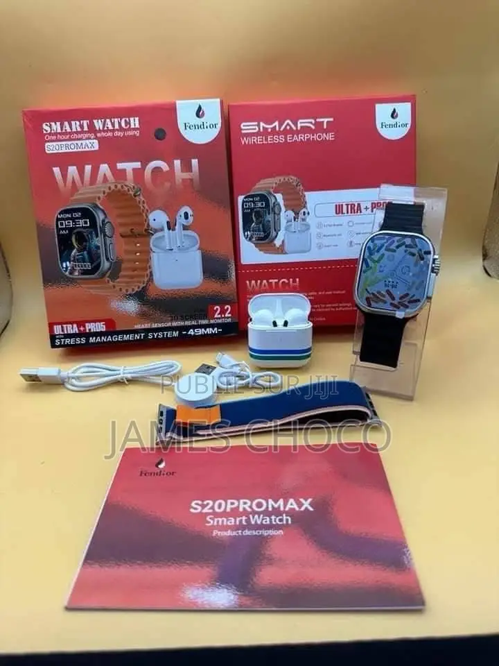 Montre Connecté S20 Pro Max + Ecouteur Sans-Fil