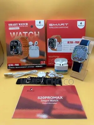 Montre Connecté S20 Pro Max + Ecouteur Sans-Fil