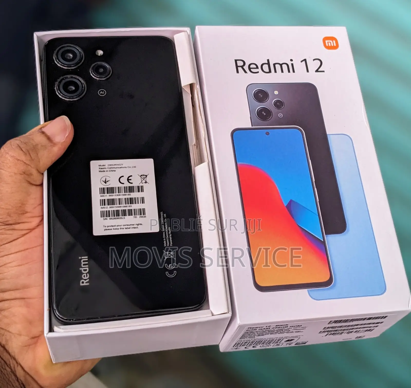 New Xiaomi Redmi 12 256 GB Noir