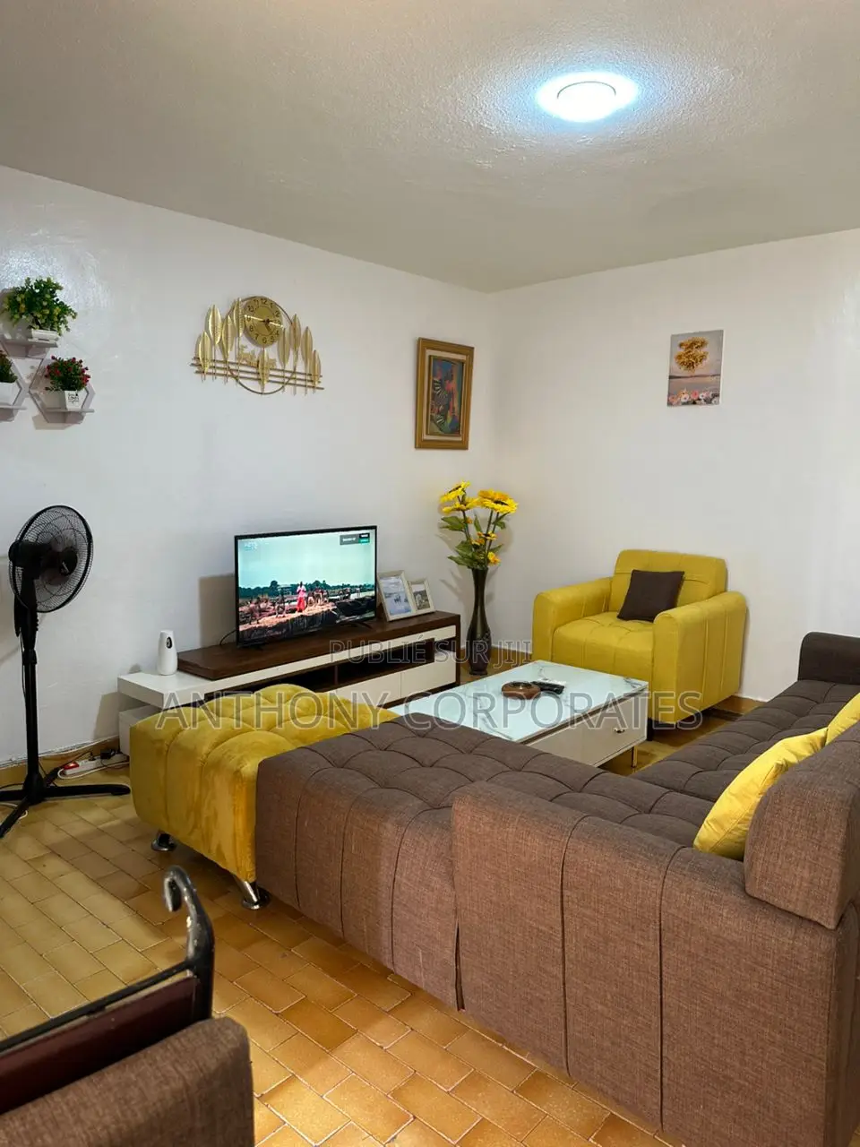 Furnished 1chbre Appartement dans Anthony Herve, Port-Bouët à Louer