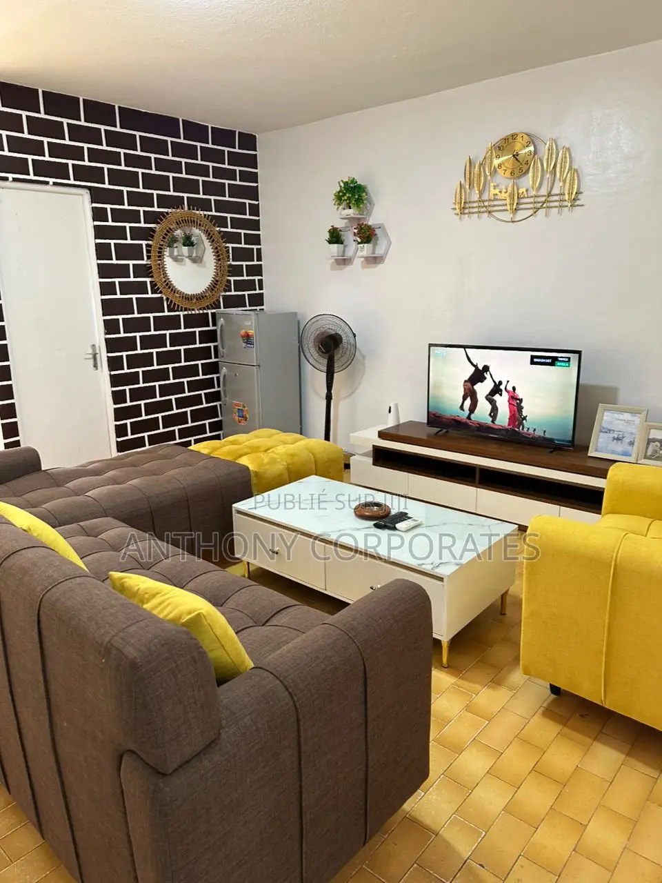 Furnished 1chbre Appartement dans Anthony Herve, Port-Bouët à Louer
