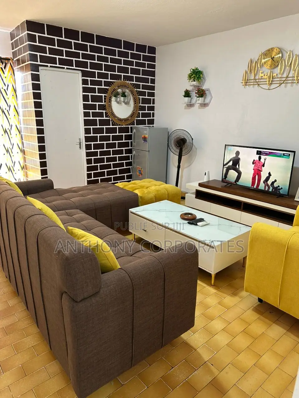 Furnished 1chbre Appartement dans Anthony Herve, Port-Bouët à Louer