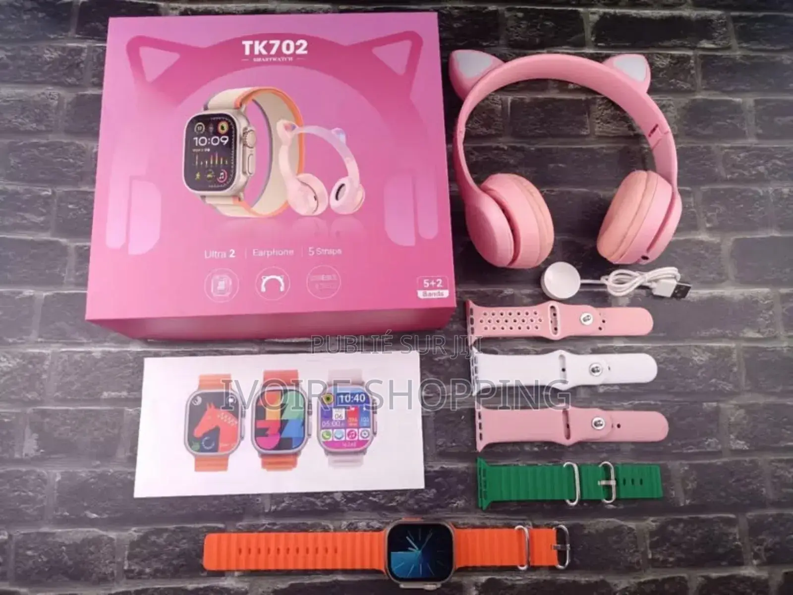 Montres Intelligentes Ultra-2 + 1 Casque Bluetooth +