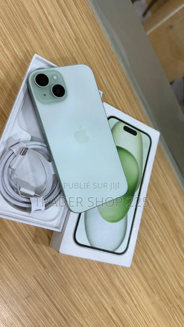 New Pomme iPhone 15 128 GB Vert