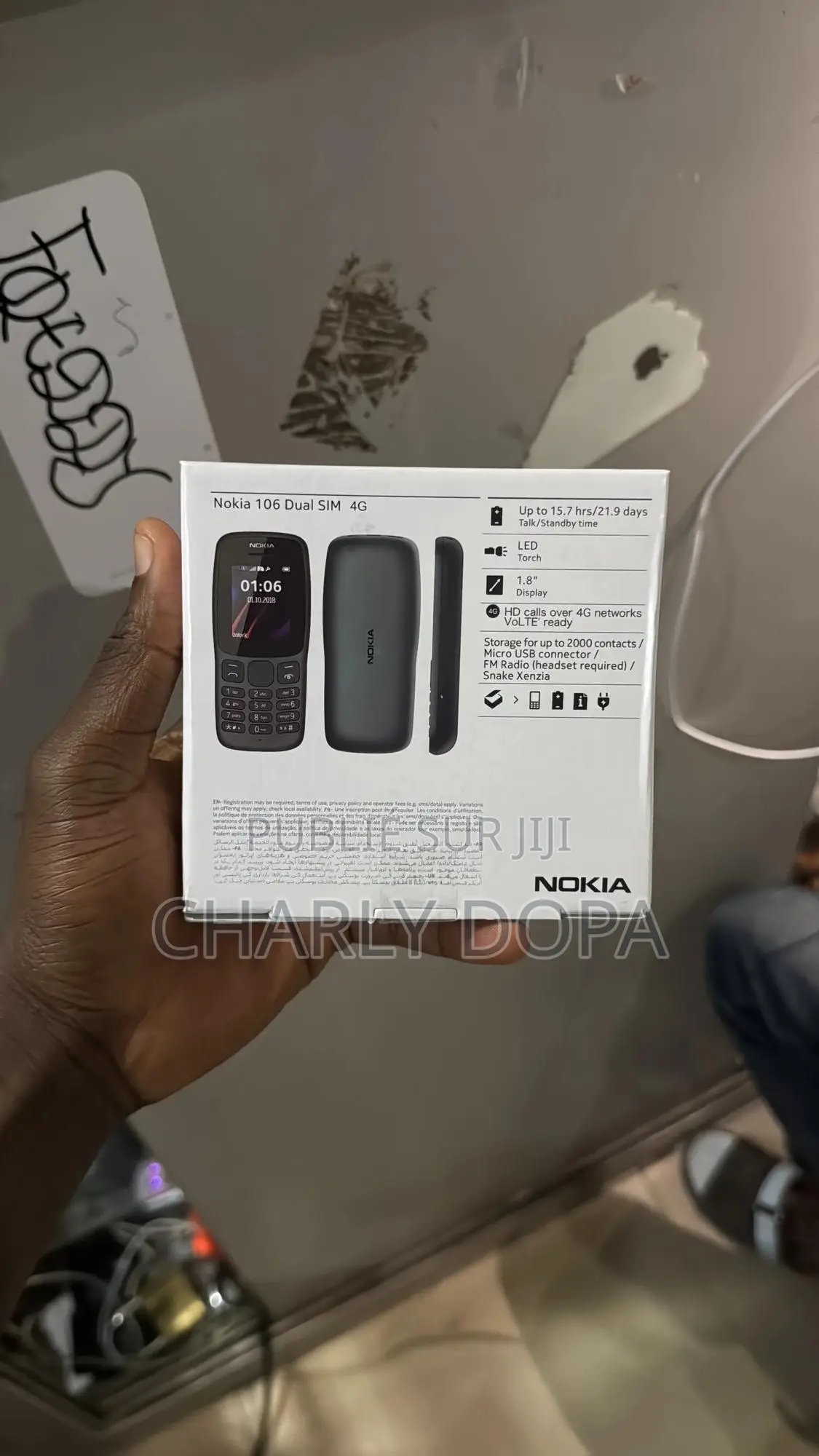 New Nokia 106 Noir