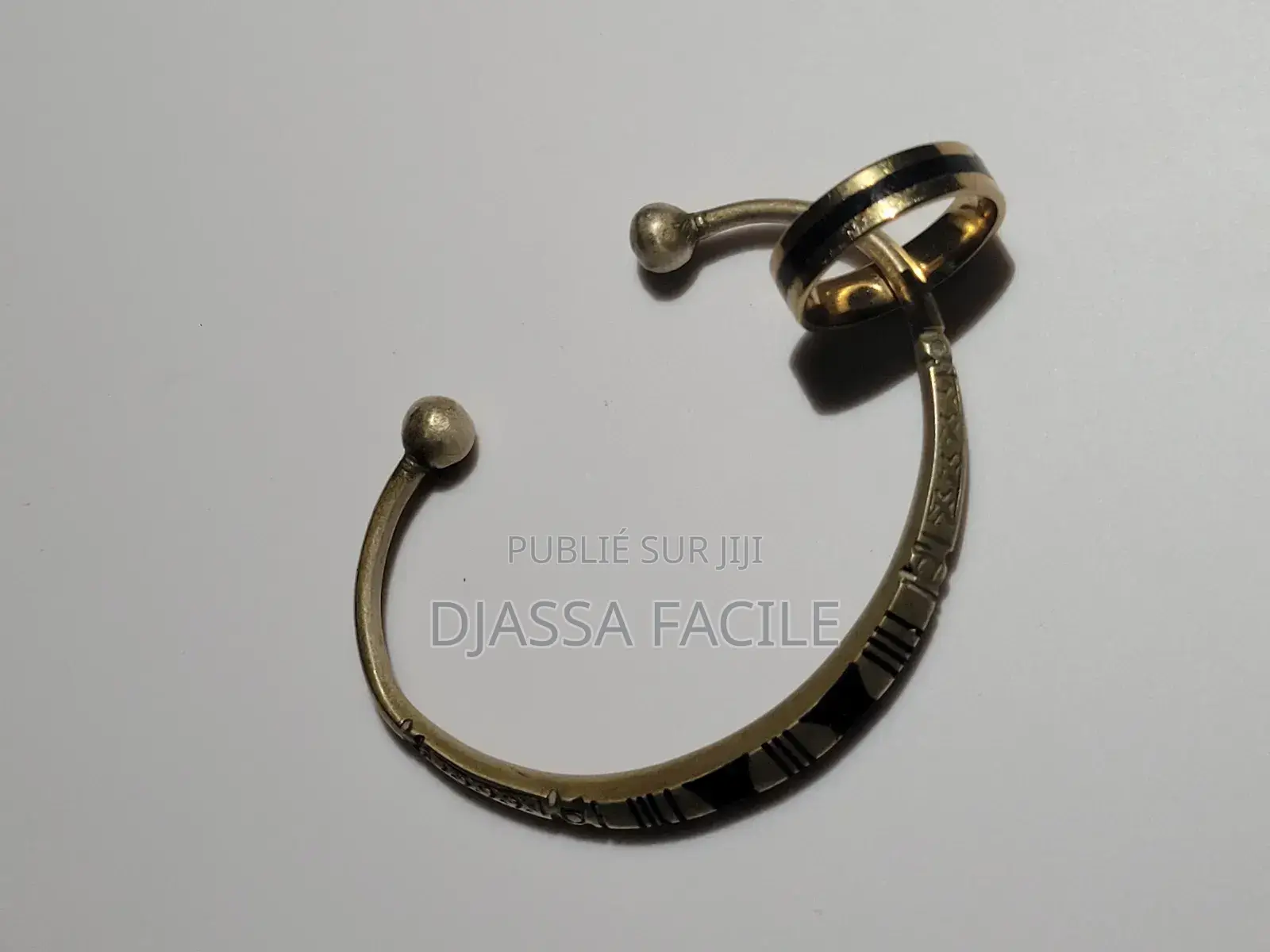 Ensemble Bracelet Et Bague Touareg