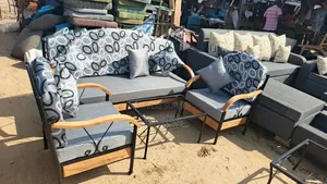 Ensemble De Fauteuil en Fer Forgé Solide Et Confortable