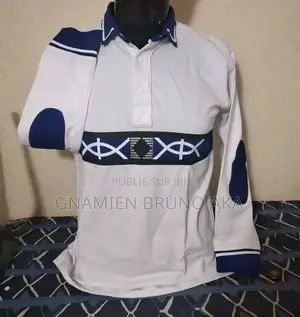 Photo - Polo Mixte en Motif Kita Et Pagne Woodin