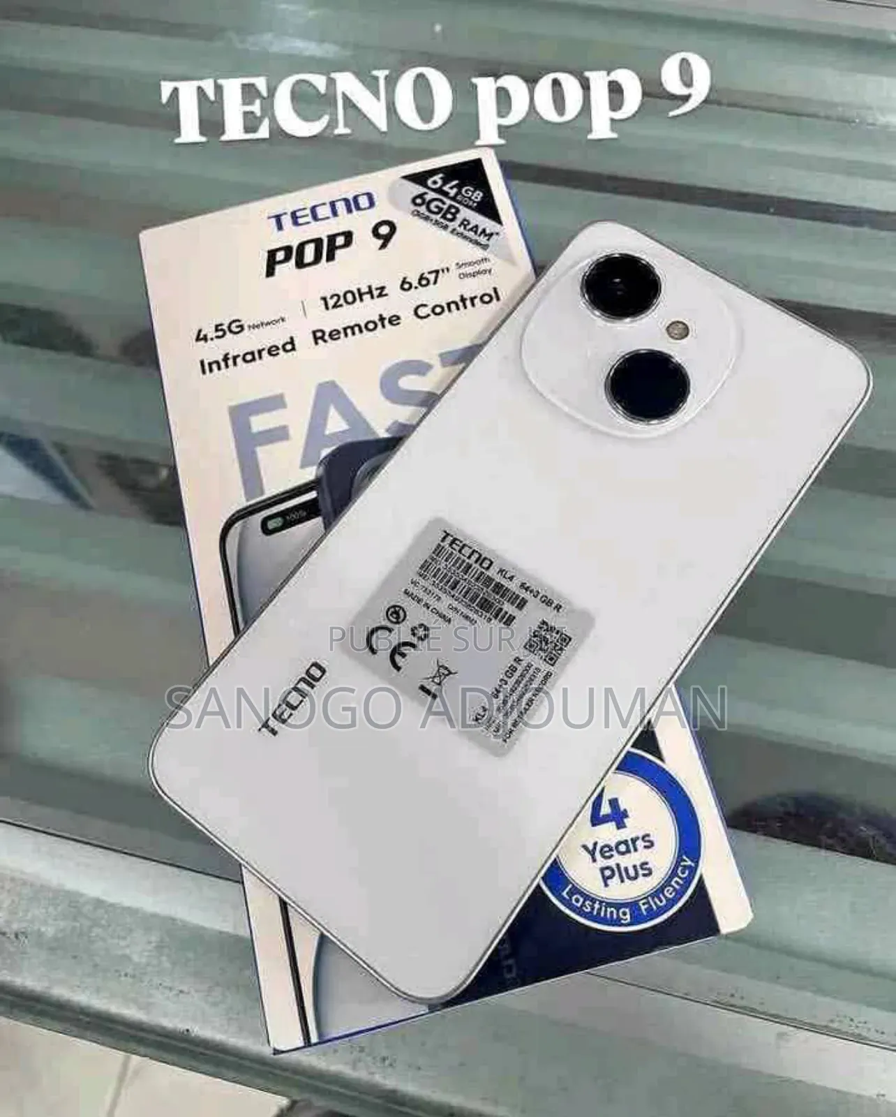 New Tecno Pop 9 128 GB Blanc